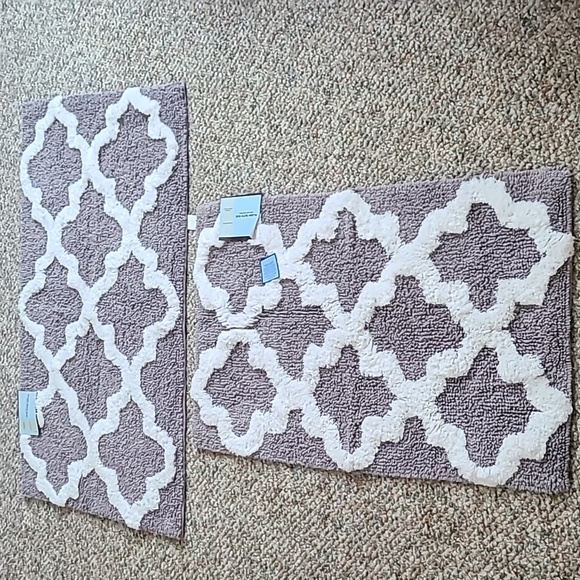 KOHLS PLUSH 2 PIECE MATCHING BATH RUG BUNDLE - Picture 3 of 9